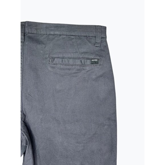 Volcom Mens Road Trip Shorts Charcoal Cotton Blend Casual Wear Size 38 - Picture 9 of 13